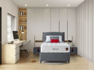 מיטה מעוצבת עם ארגז מצעים דגם הנסל+גרטל