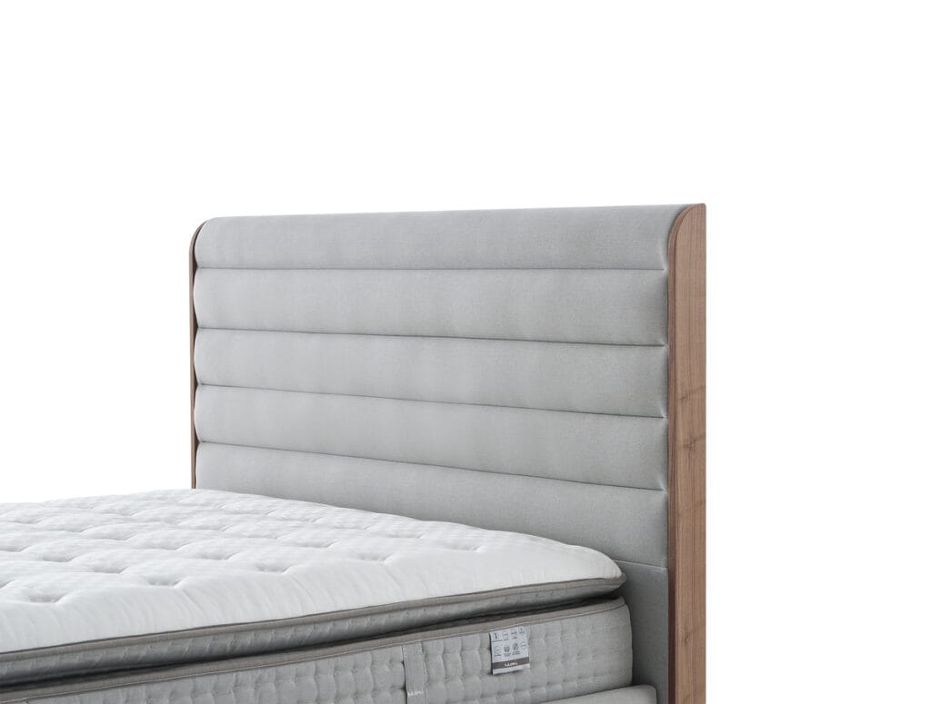 מיטה מעוצבת מרופדת עם ארגז מצעים דגם נובה+קנווס